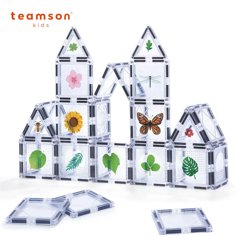 【Teamson】大自然奇幻貼紙探險磁力片組-35PCS