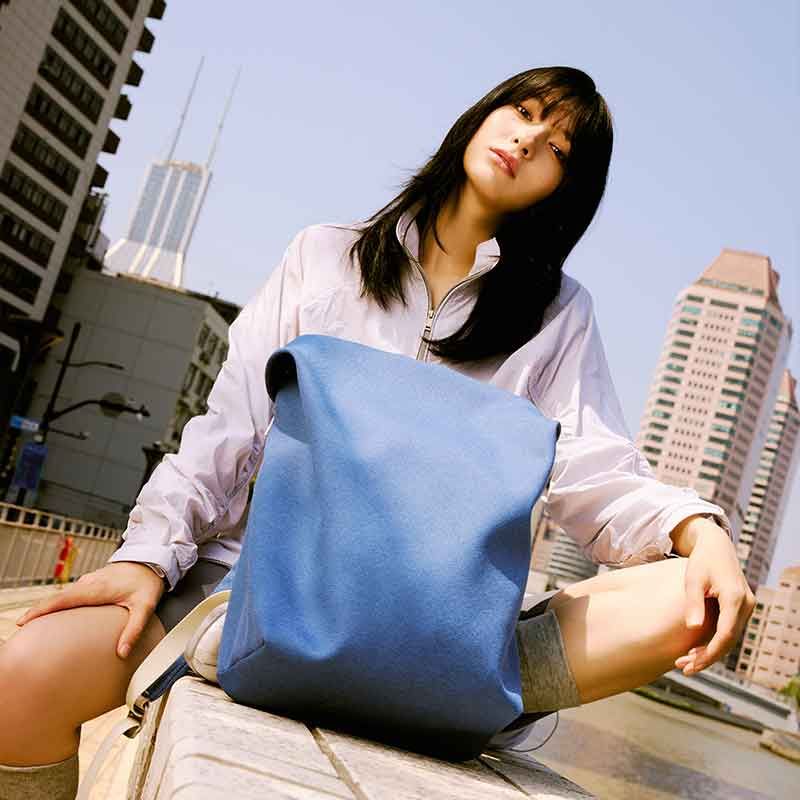 【ITO】後背包 TRUFFLE BACKPACK2/ 12L 輕便雙肩通勤防水電腦書包/ 黛藍