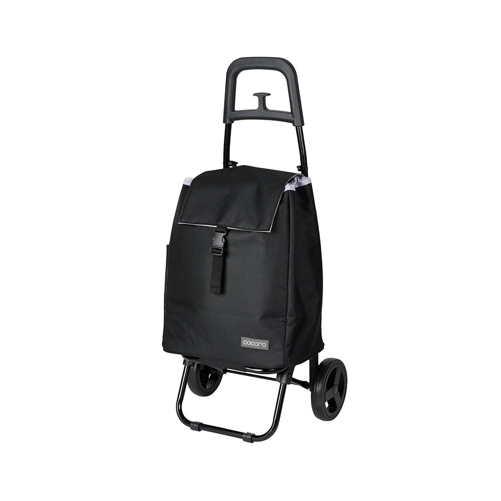日本cocoro PLAIN BASIC 保溫保冷摺疊購物車-25L/ 時尚黑