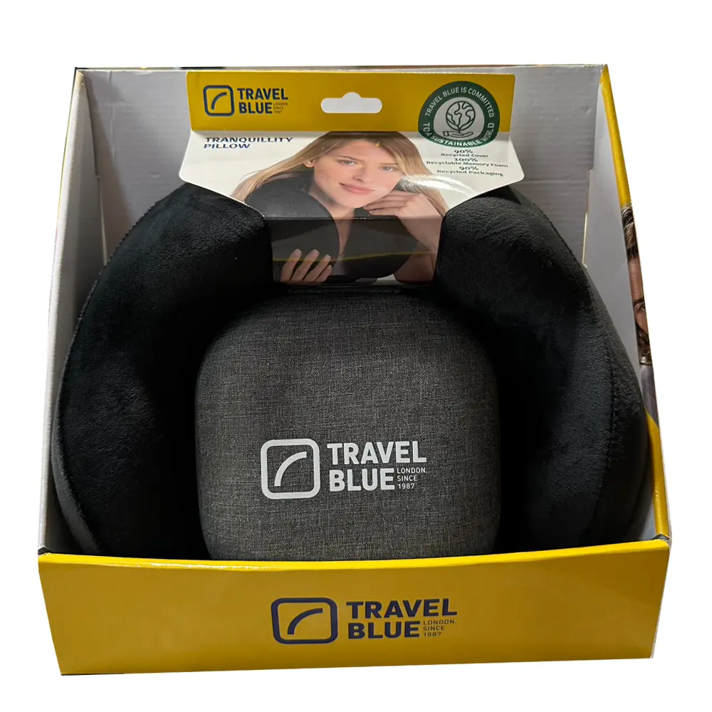 Travel Blue寧靜頸枕收納組/ TB1010/ 黑