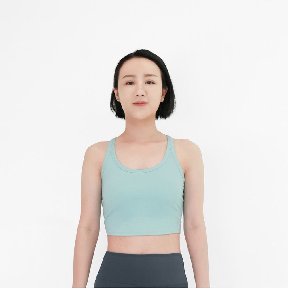 【Mukasa】FITNESS CC彈力小背心 - MUK-25064/ 天空藍/ S