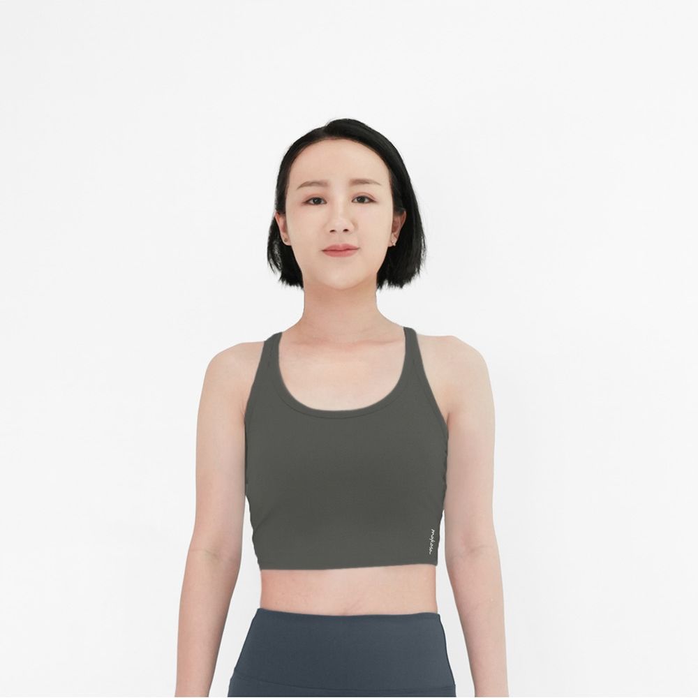 【Mukasa】FITNESS CC彈力小背心 - MUK-25064/ 夜空灰/ S