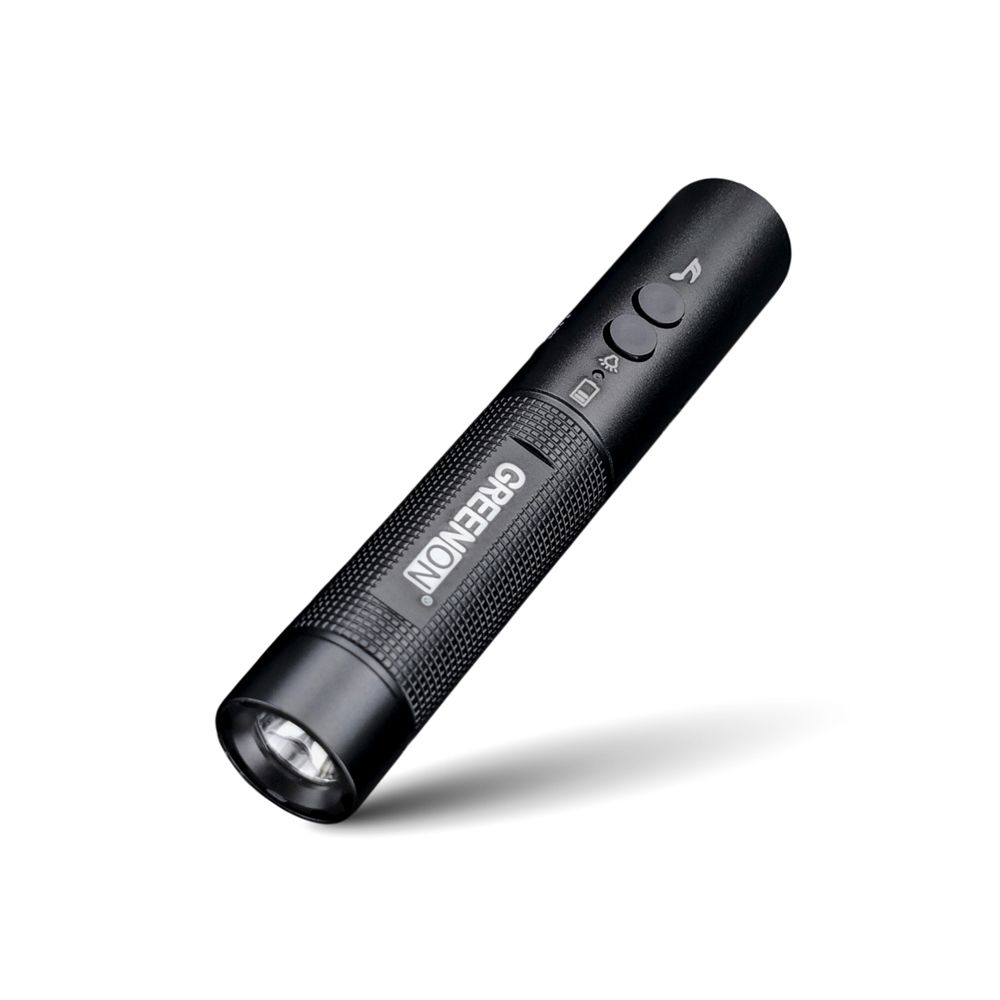 【GREENON】USB電子哨手電筒-工規級(GS368) 電子口哨 全新進化130分貝 夜間行走防身 交通指揮 運動比賽