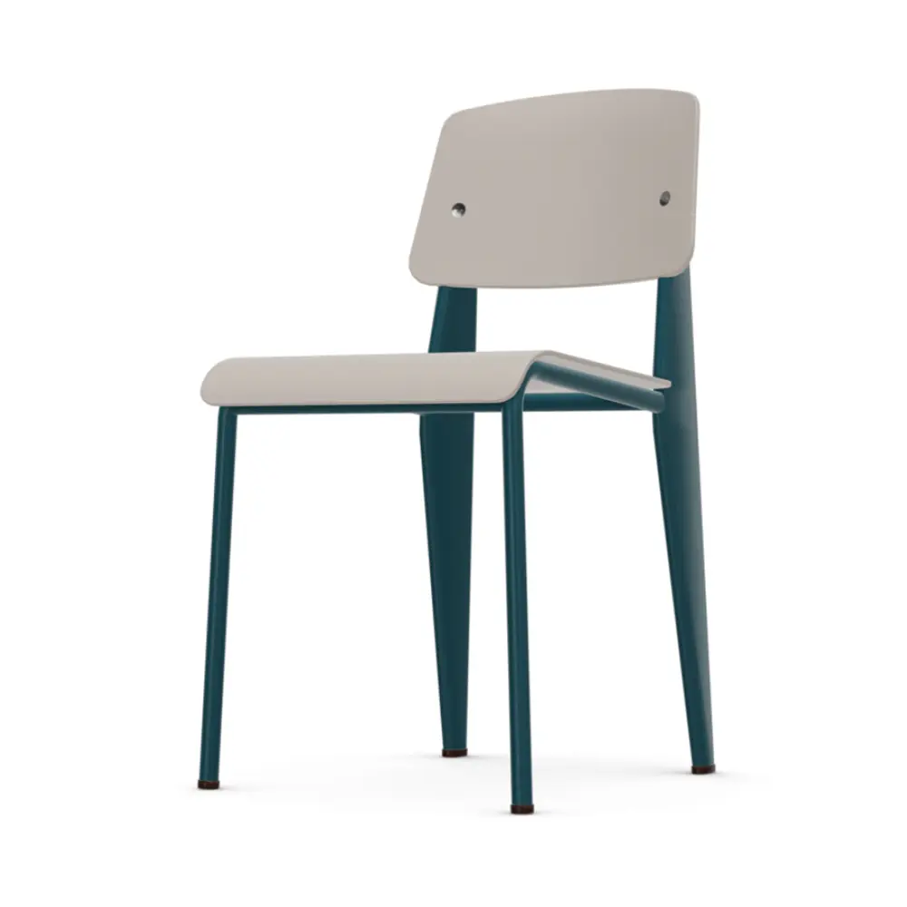 北歐櫥窗/Vitra Standard SP 標準單椅(羊毛灰座面、王朝藍椅腳)