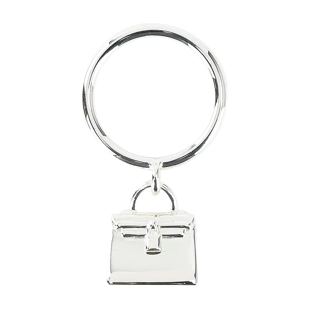 Hermes 愛馬仕 Amulettes Kelly 造型戒指(銀)/ 平行輸入