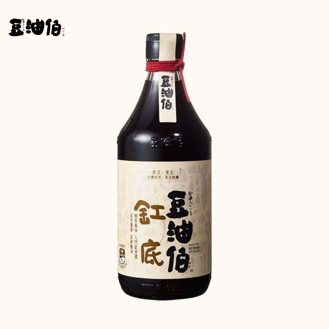 【豆油伯】招牌缸底醬油500ml*六入組