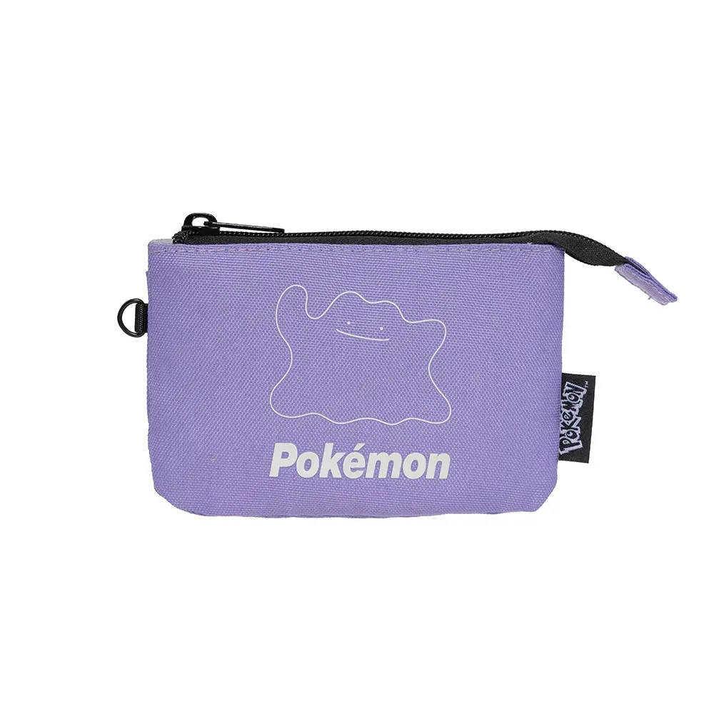 OUTDOOR 寶可夢Pokemon夜光百變怪三層零錢包/ 紫色/ ODGO23Q11PL