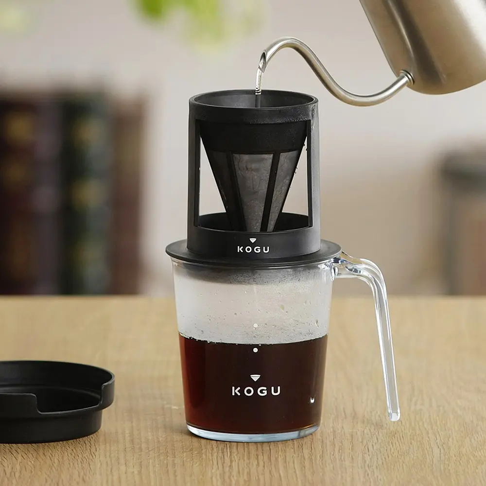 日本下村KOGU 日製Tritan耐熱防摔隨行咖啡杯-200ml (附過濾器)