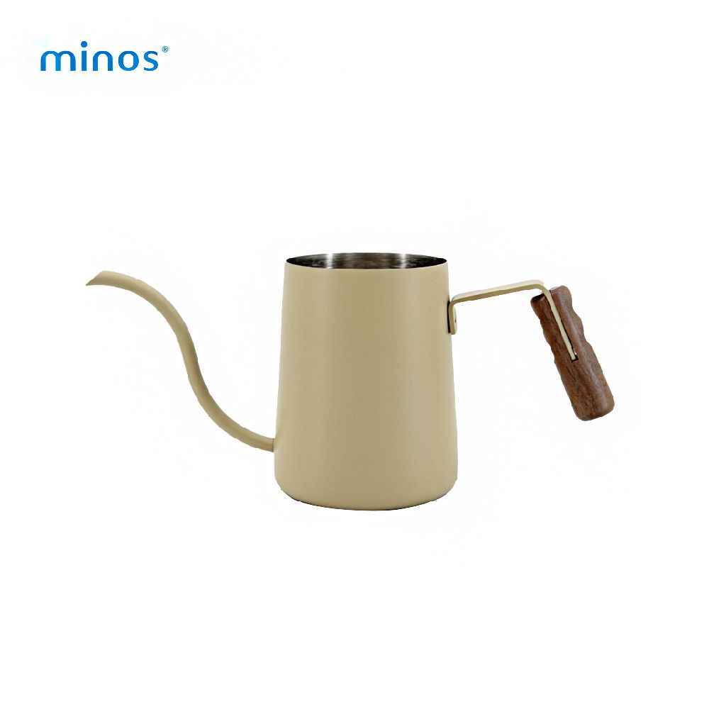 minos 胡桃木手沖壺 300ml/ 卡其