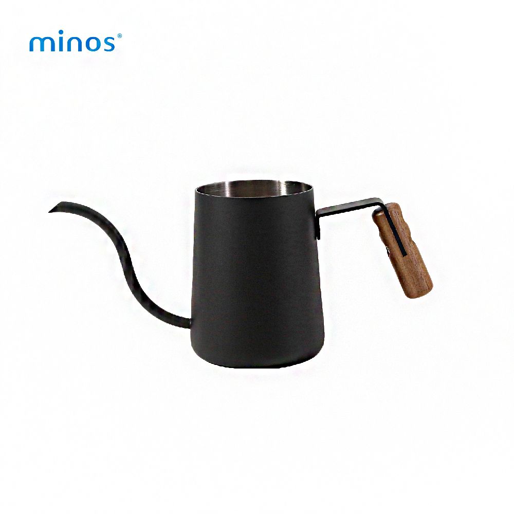minos 胡桃木手沖壺 300ml/ 黑色