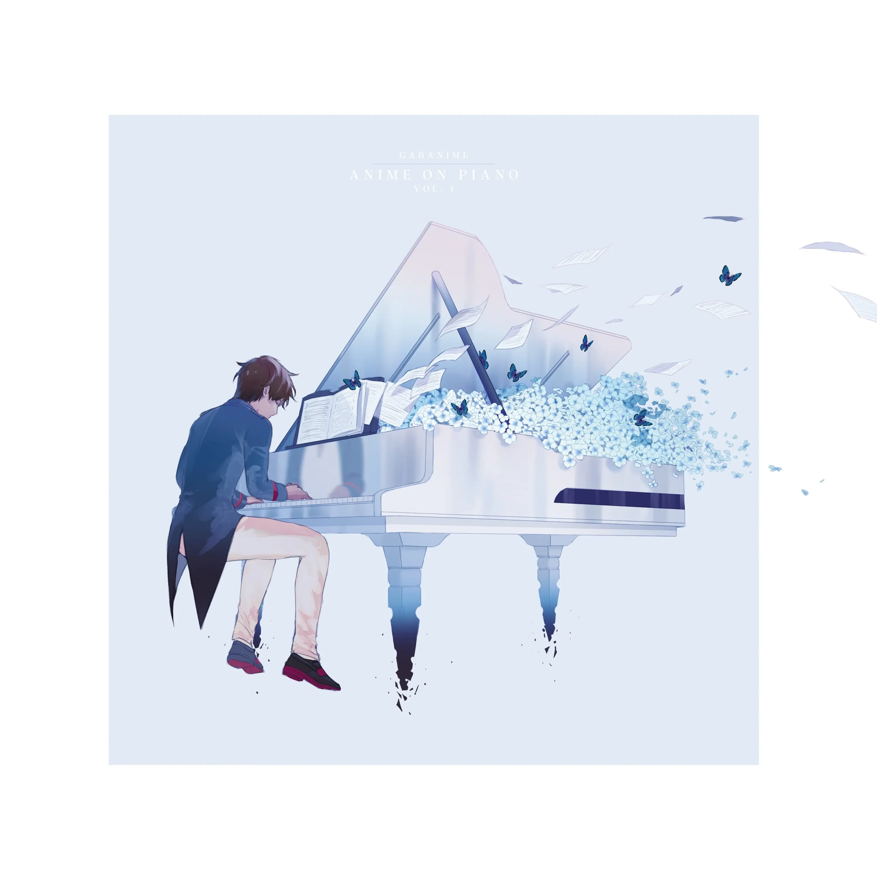 Anime On Piano Vol. 1 (45 Rpm Iridescent Blue Metallic Translucent Vinyl)