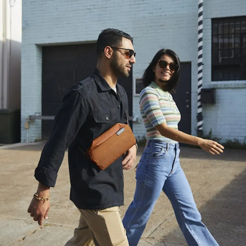 Bellroy Sling Mini 出國隨身包 斜背包/ 橘棕色