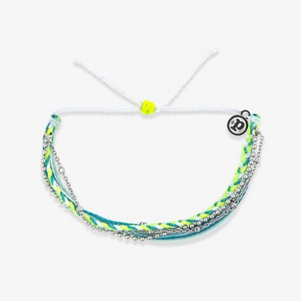 Pura Vida 美國手工 LAGUNA & NEON SKY 拉古納霓虹天空銀色手鍊