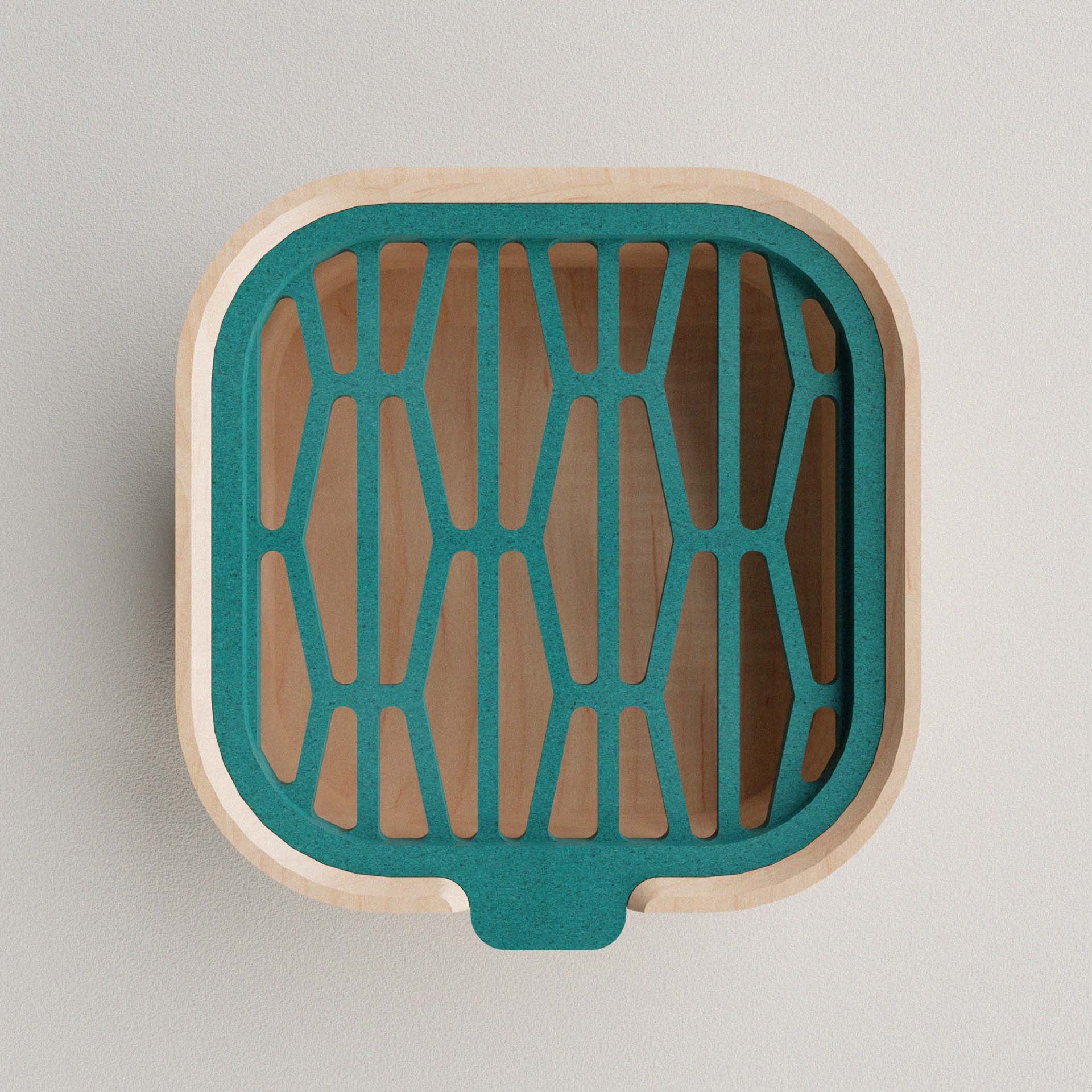 獨木設計UniWoodesign 飾品收納展示盒/ 微型窗景/ 松綠