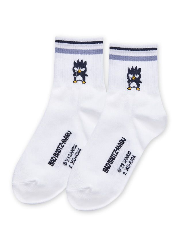 【ONEDER旺達棉品】三麗鷗系列中筒襪/ 酷企鵝-304/ 22-26