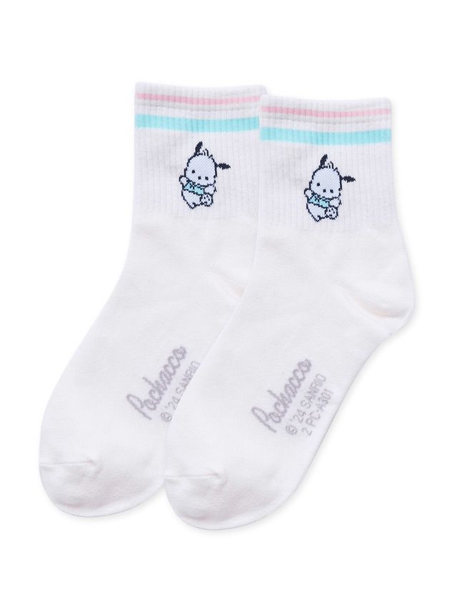 【ONEDER旺達棉品】三麗鷗系列中筒襪/ 帕洽狗-301/ 22-26
