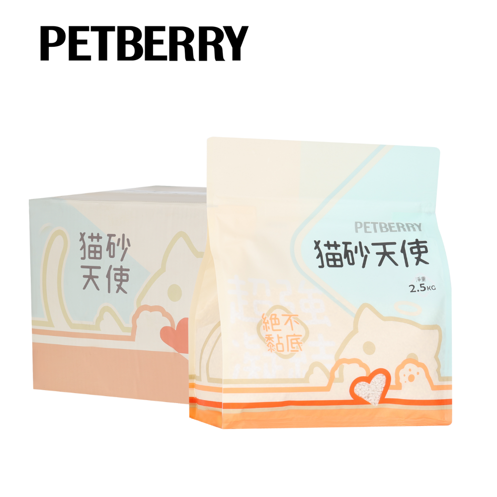 天然植物原料，環保無毒▶️PETBERRY 貓砂天使 純天然木薯砂 6包組