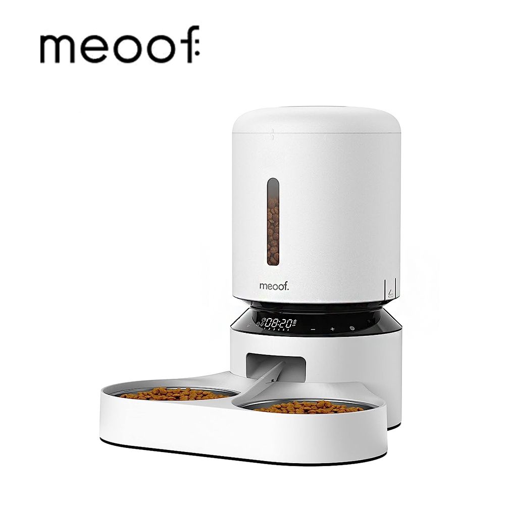 meoof 膠囊寵物自動餵食器 按鍵版 5L 雙食碗