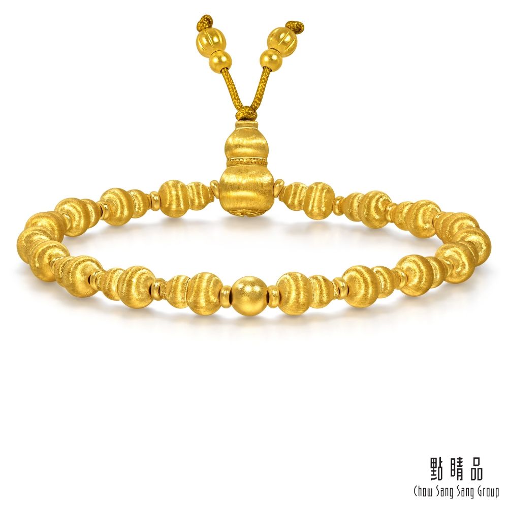 點睛品 絲綢葫蘆 黃金手鍊_計價黃金(07)