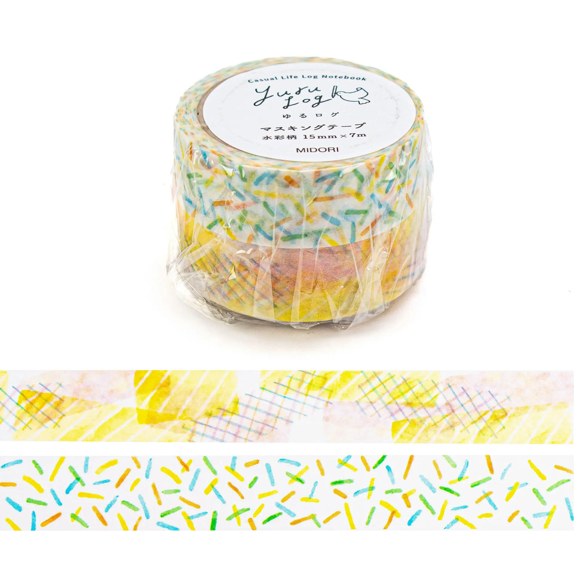 日本 MIDORI Yuru Log 15mm 紙膠帶/ 水彩
