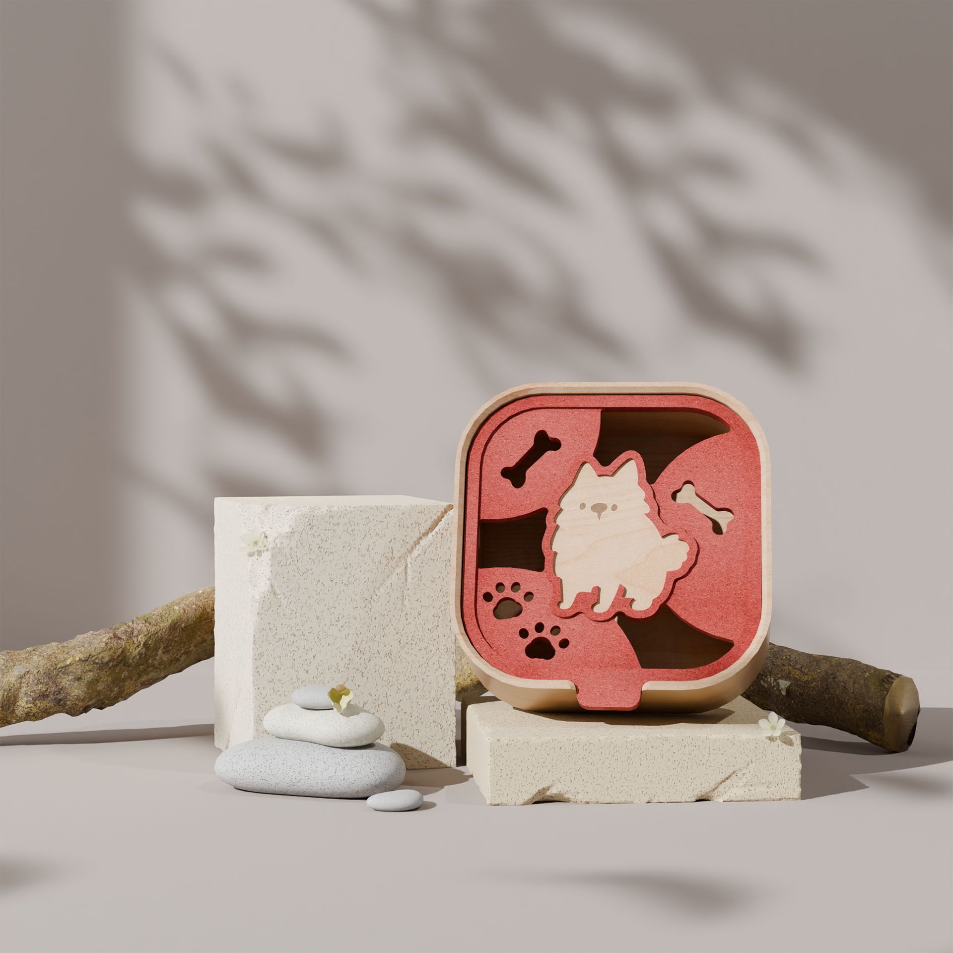 獨木設計UniWoodesign汪汪擴香收納盒
