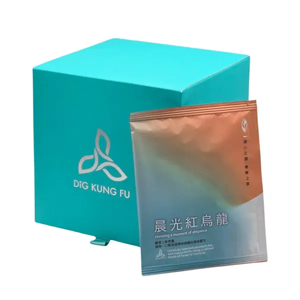 入口溫潤★DIG KUNG FU晨光紅烏龍立體茶包禮盒
