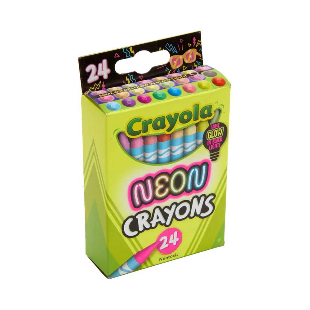 Crayola霓光探險彩色蠟筆/ 24色