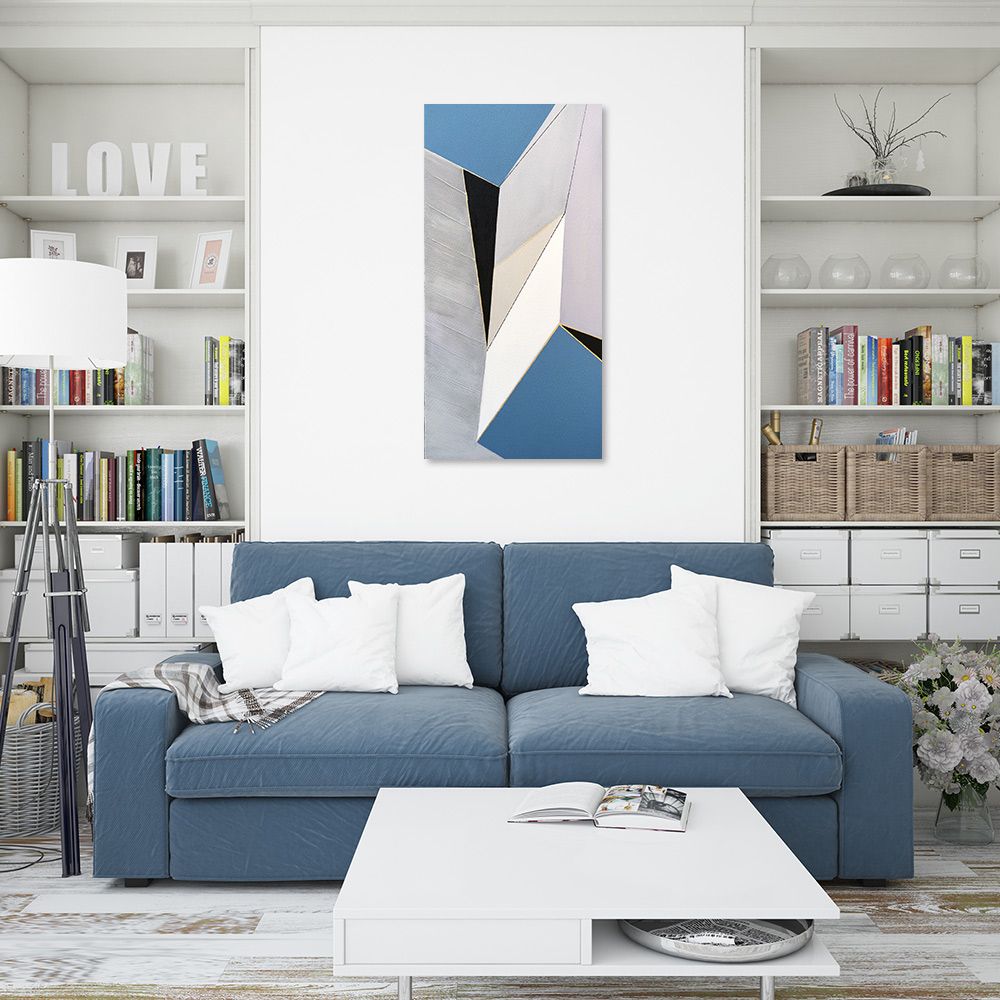 御畫房 當代國家級展覽畫家 抽象系列手繪油畫60×120cm(DB-003)