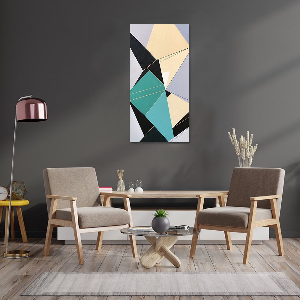 御畫房 當代國家級展覽畫家 抽象系列手繪油畫60×120cm(DB-004)