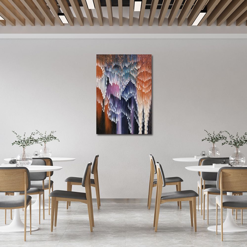 御畫房 當代國家級展覽畫家 抽象系列手繪油畫70×100cm(DB-010)