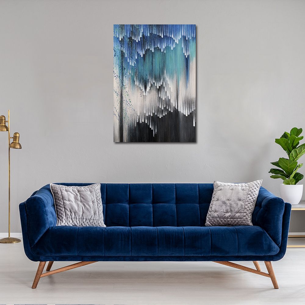御畫房 當代國家級展覽畫家 抽象系列手繪油畫70×100cm(DB-012)