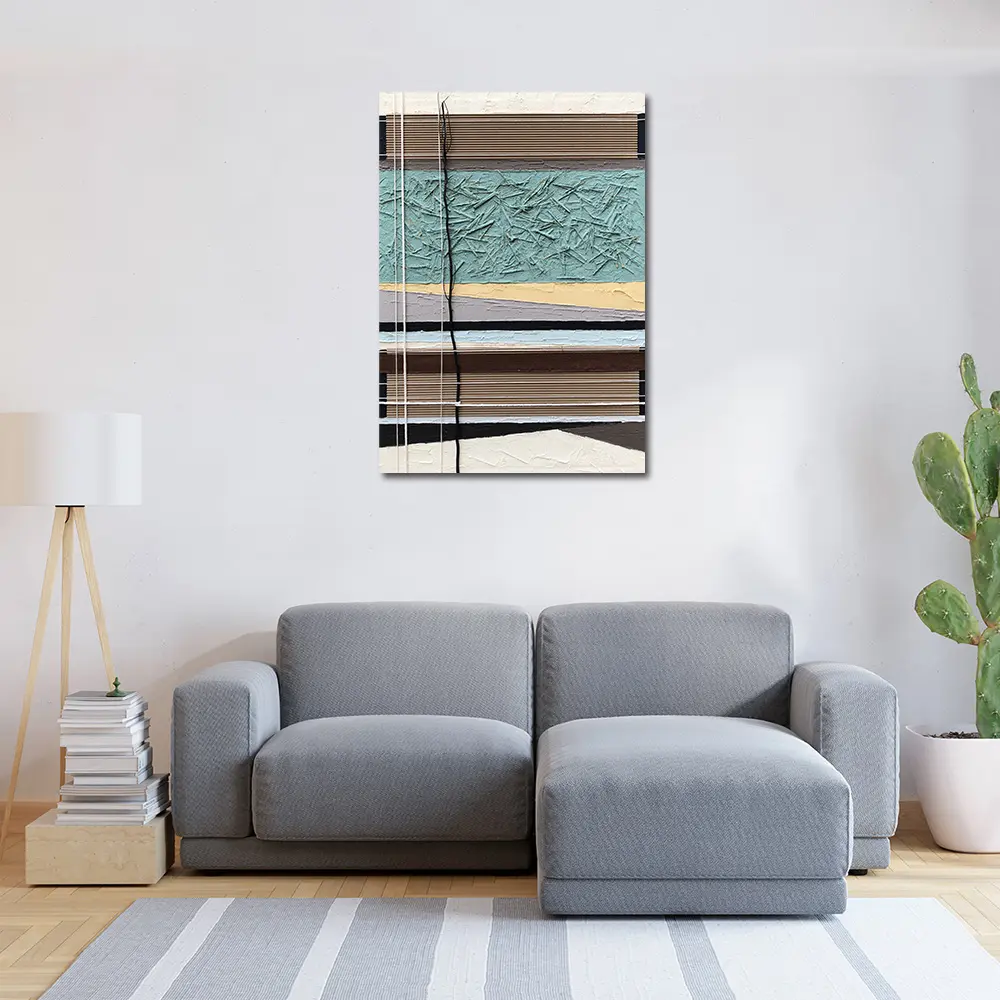 御畫房 當代國家級展覽畫家 抽象系列手繪油畫70×100cm(DB-016)
