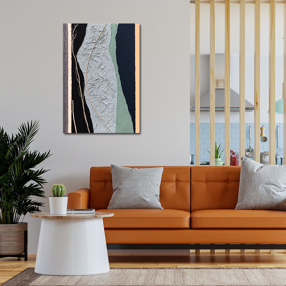 御畫房 當代國家級展覽畫家 抽象系列手繪油畫70×100cm(DB-017)