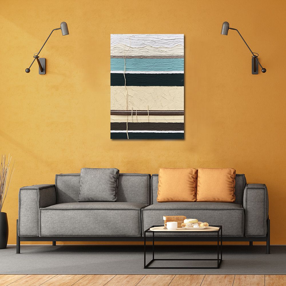 御畫房 當代國家級展覽畫家 抽象系列手繪油畫70×100cm(DB-018)
