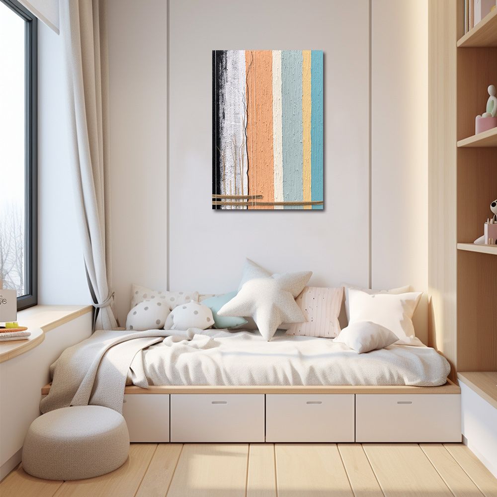 御畫房 當代國家級展覽畫家 抽象系列手繪油畫70×100cm(DB-019)