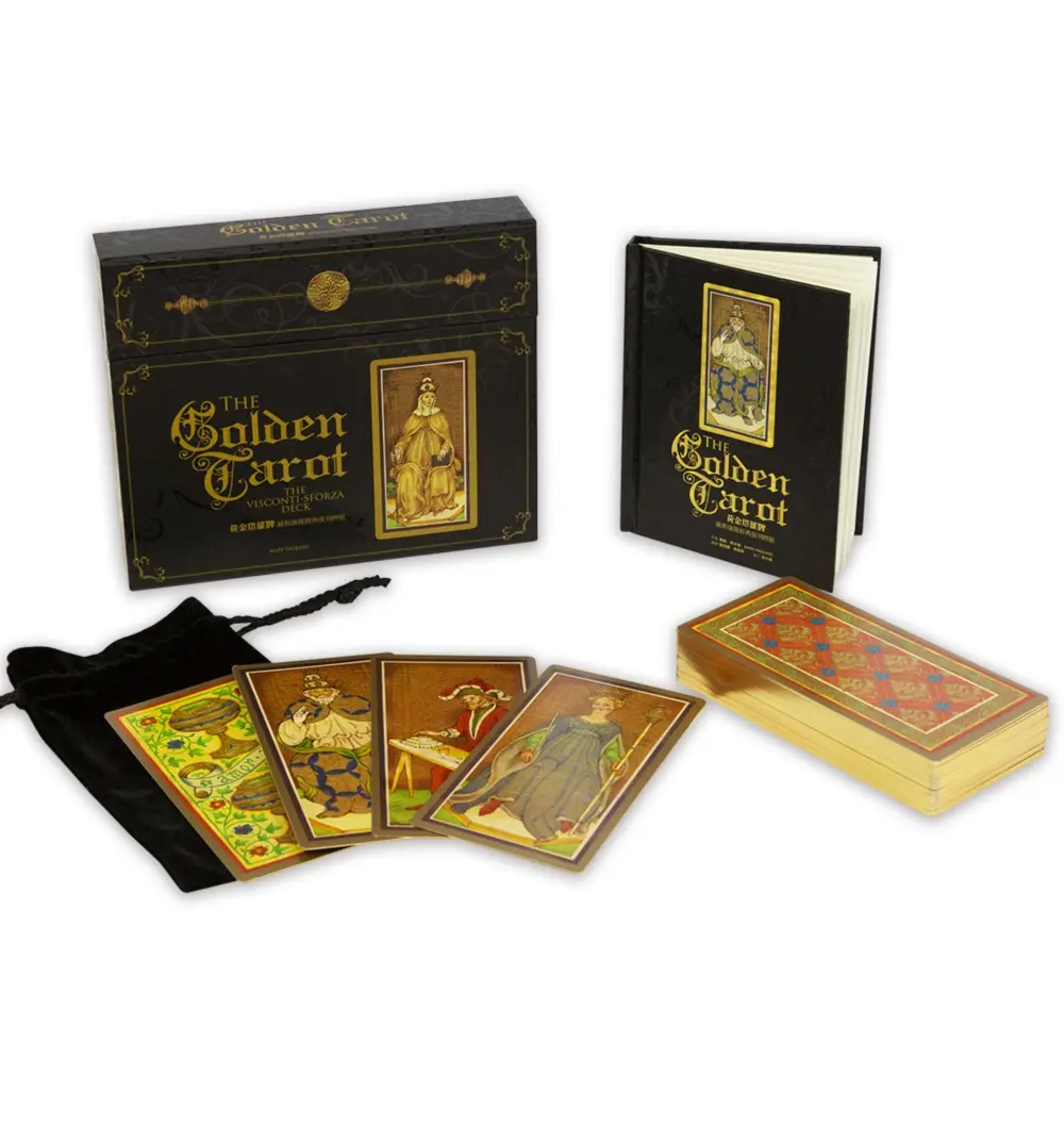 黃金塔羅牌: 維斯康提經典復刻牌組 (暢銷刷金版)
