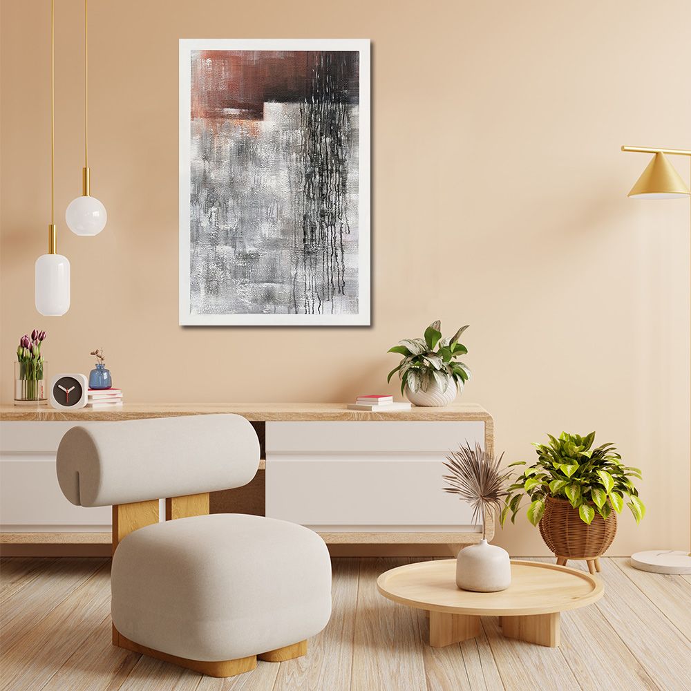 御畫房 當代國家級展覽畫家 抽象系列手繪油畫70×100cm(DB-031)