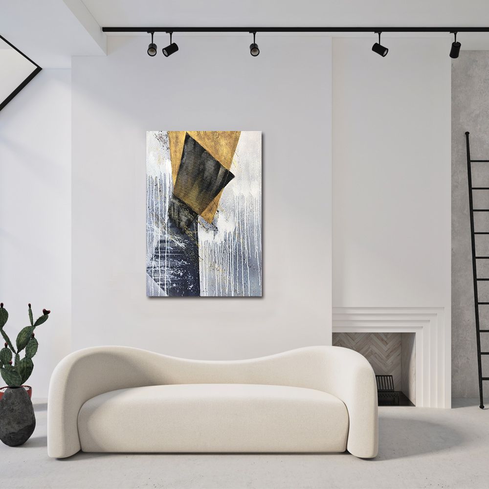 御畫房 當代國家級展覽畫家 抽象系列手繪油畫70×100cm(DB-034)