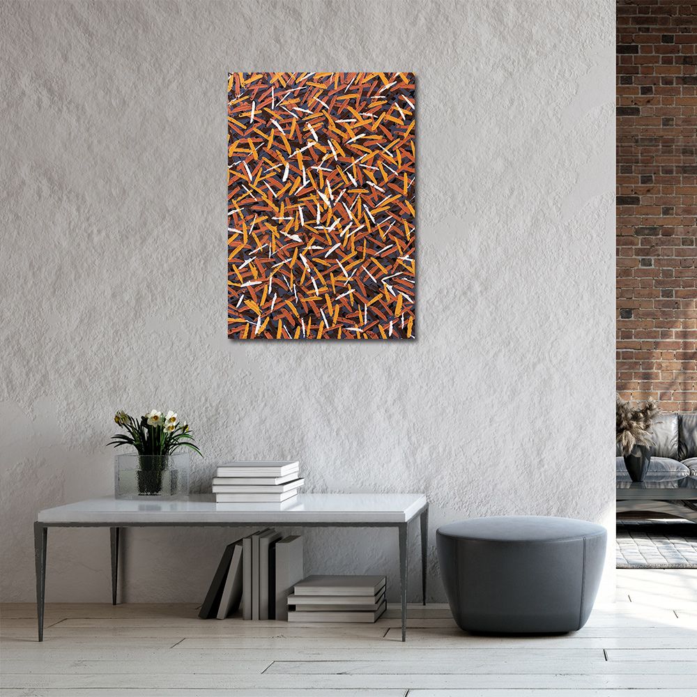 御畫房 當代國家級展覽畫家 抽象系列手繪油畫70×100cm(DB-053)