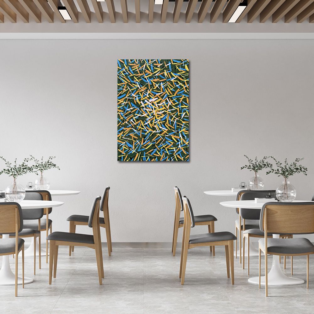 御畫房 當代國家級展覽畫家 抽象系列手繪油畫70×100cm(DB-054)