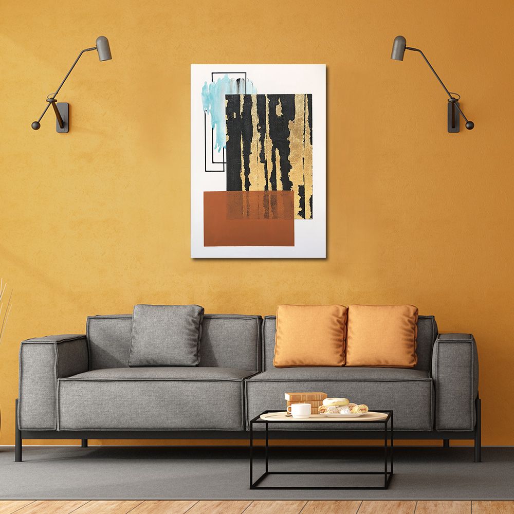 御畫房 當代國家級展覽畫家 抽象系列手繪油畫70×100cm(DB-055)