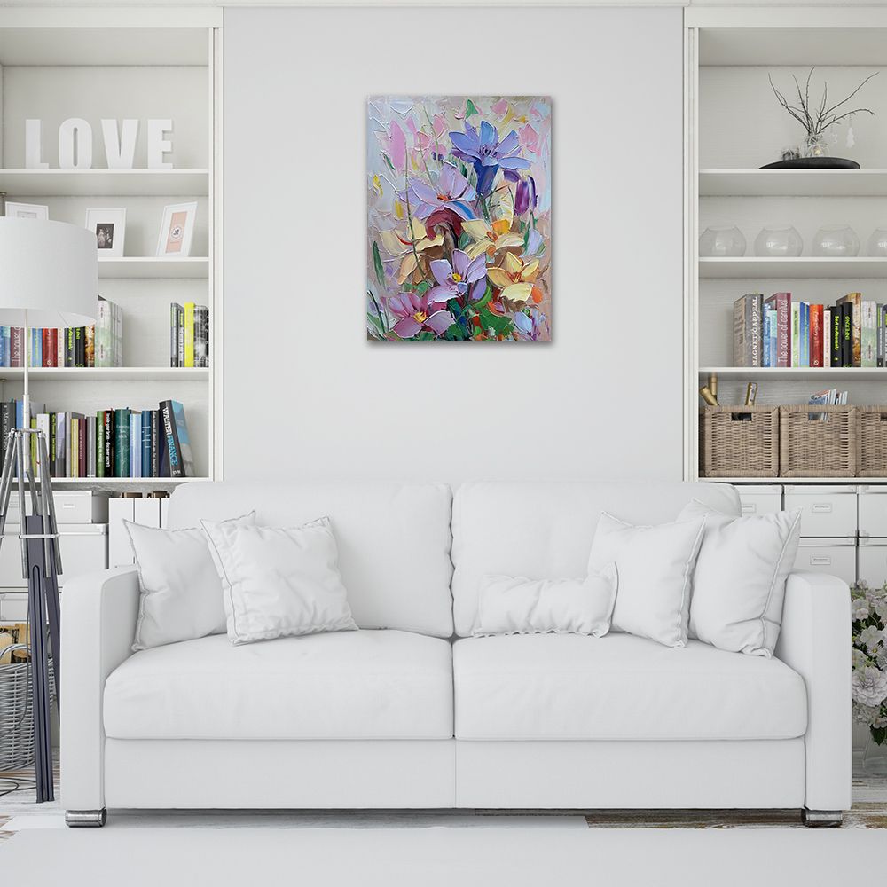 御畫房 當代國家級展覽畫家 抽象系列手繪油畫60×80cm(DB-068)
