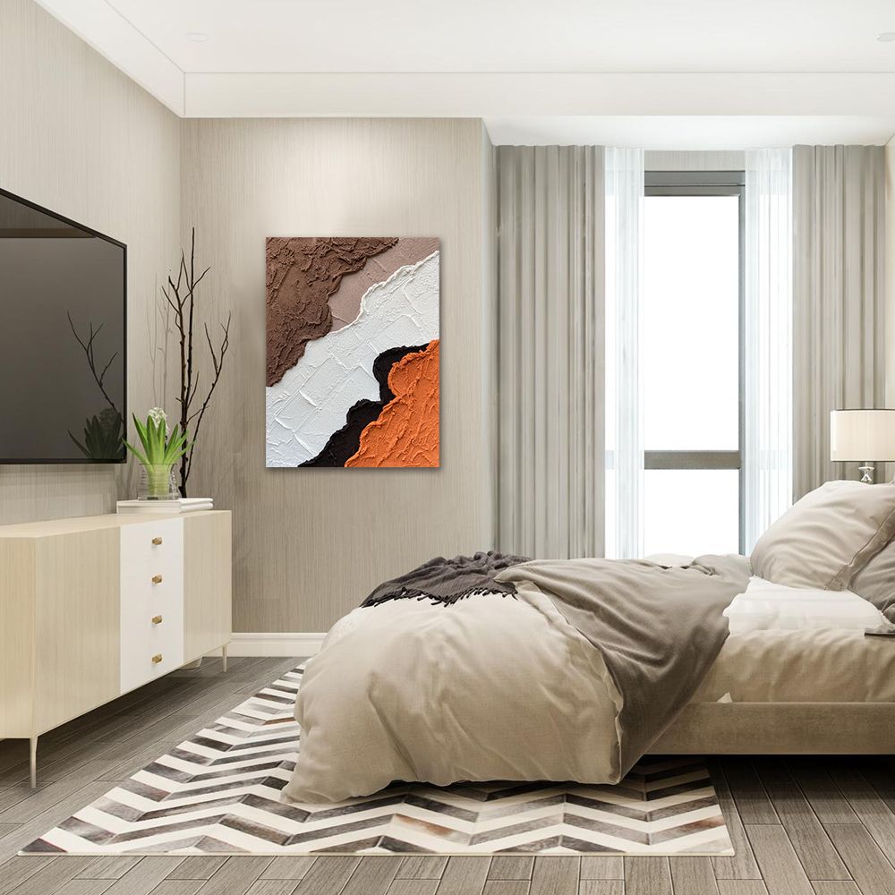 御畫房 當代國家級展覽畫家 抽象系列手繪油畫60×80cm(DB-076)