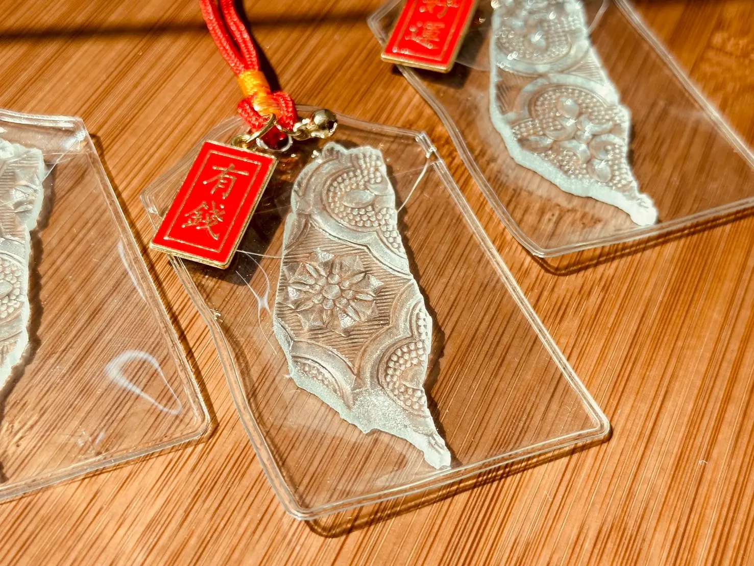 台灣感性✦壹弍文創窗花玻璃海棠花台灣御守/ 有錢