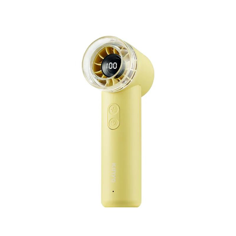 KINYO mini百檔充電風扇/ 黃/ UF-3008Y