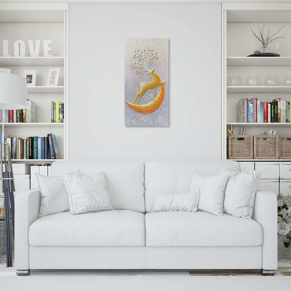 御畫房 當代國家級展覽畫家 抽象系列手繪油畫60×120cm(DB-092)
