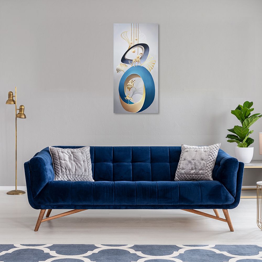 御畫房 當代國家級展覽畫家 抽象系列手繪油畫60×120cm(DB-094)