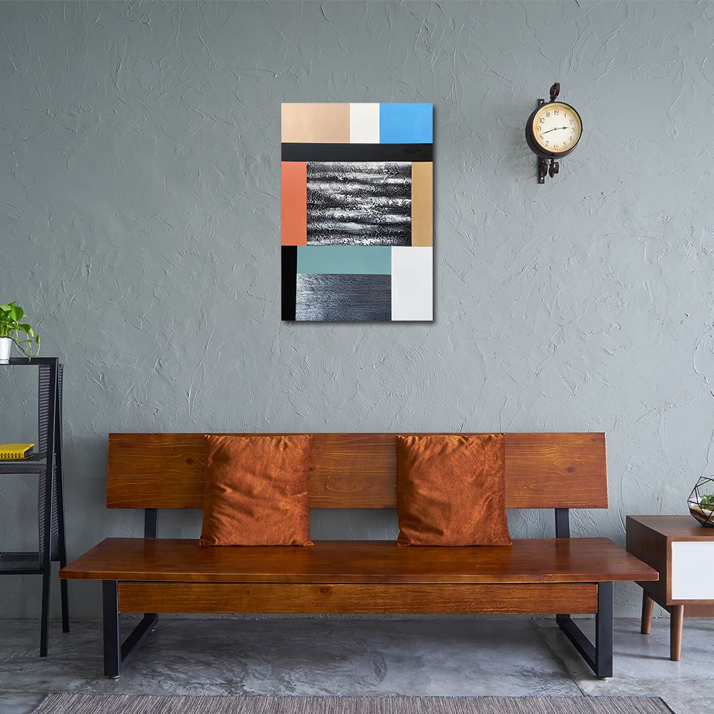 御畫房 當代國家級展覽畫家 抽象系列手繪油畫70×100cm(DB-098)