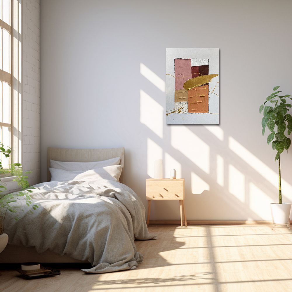 御畫房 當代國家級展覽畫家 抽象系列手繪油畫70×100cm(DB-106)