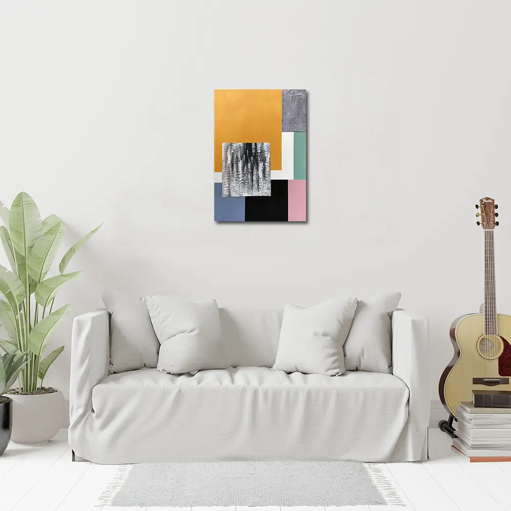 御畫房 當代國家級展覽畫家 抽象系列手繪油畫70×100cm(DB-131)